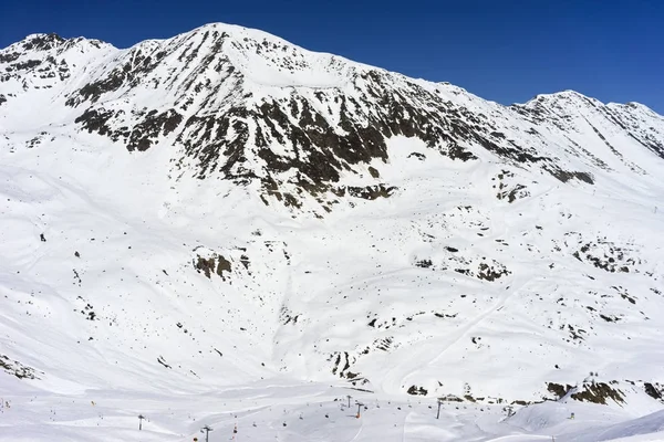 Estância de esqui alpina Serfaus Fiss Ladis na Áustria . — Fotografia de Stock