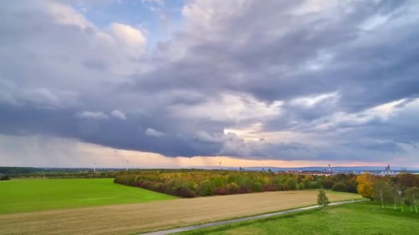 Widok z Kronsberg w Hanowerze w Dolnej Saksonii — Wideo stockowe