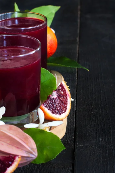 Fundo de suco de laranja sangue — Fotografia de Stock