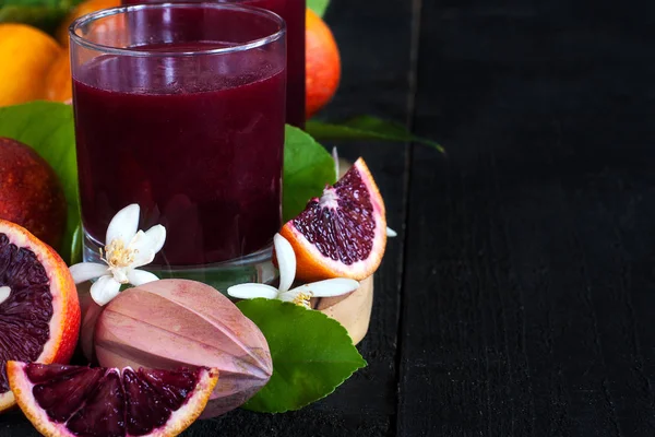 Sangre zumo de naranja fondo — Foto de Stock