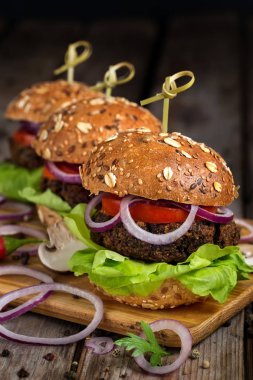 Vegan mantarlı Burger