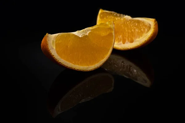 Foto Una Naranja Sobre Fondo Negro —  Fotos de Stock