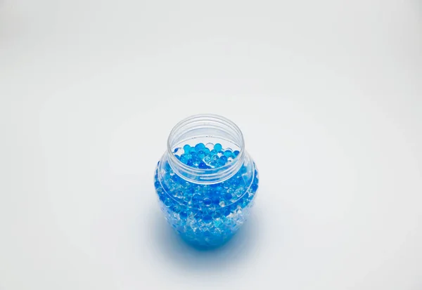 Blue Transparent Gel Beads — 스톡 사진