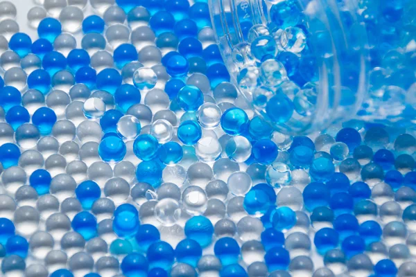Blue Transparent Gel Beads — Stock Photo, Image