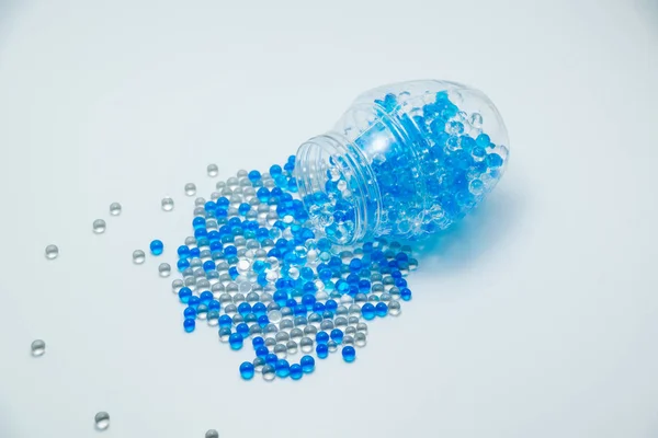 Blue Transparent Gel Beads — Stock Photo, Image