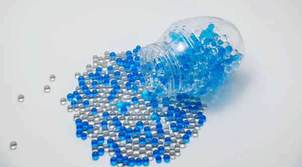 Blue Transparent Gel Beads — Stock Photo, Image