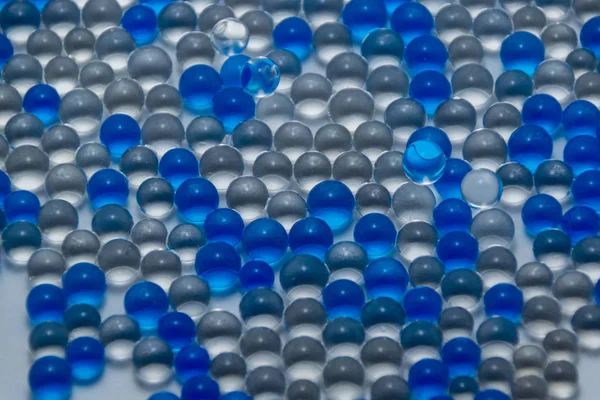 Blue Transparent Gel Beads — Stock Photo, Image