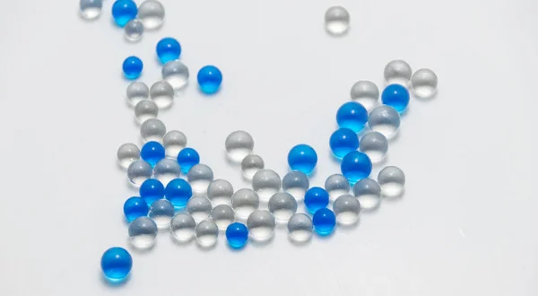 Blue Transparent Gel Beads — Stock Photo, Image