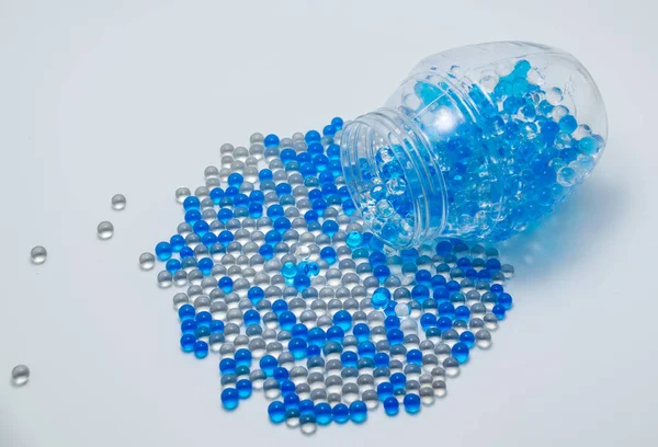 Blue Transparent Gel Beads Royalty Free Stock Photos