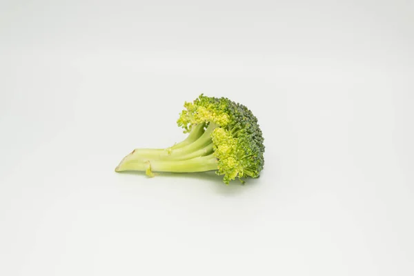 Yeşil Çiğ Brokoli Yakın Çekim Görüntüsü — Stok fotoğraf
