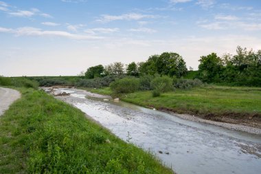 view of the river with green nature around