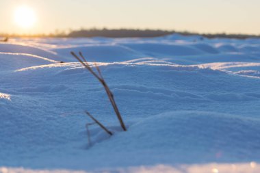 Kış mevsiminde akşam üzeri karla kaplıydı. 