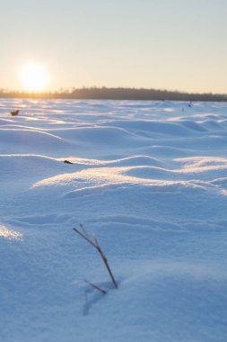 Kış mevsiminde akşam üzeri karla kaplıydı. 