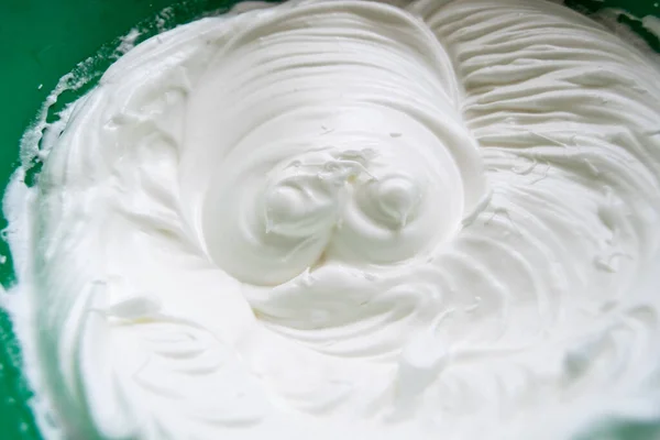 Tejszínhab Tortához Közelről — Stock Fotó