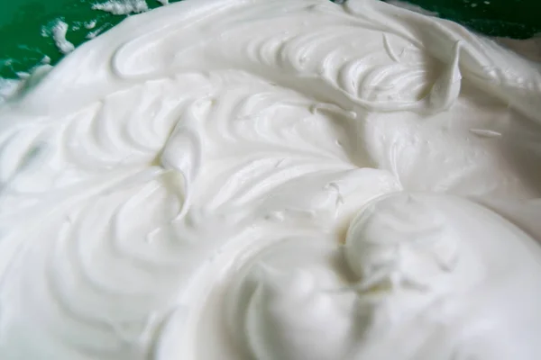 Crème Fouettée Pour Gâteau Vue Rapprochée — Photo