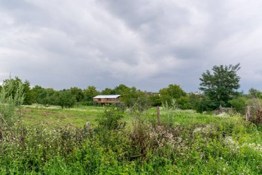 view of the barn on the countryside