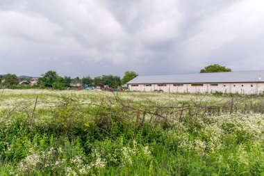 view of the barn on the countryside