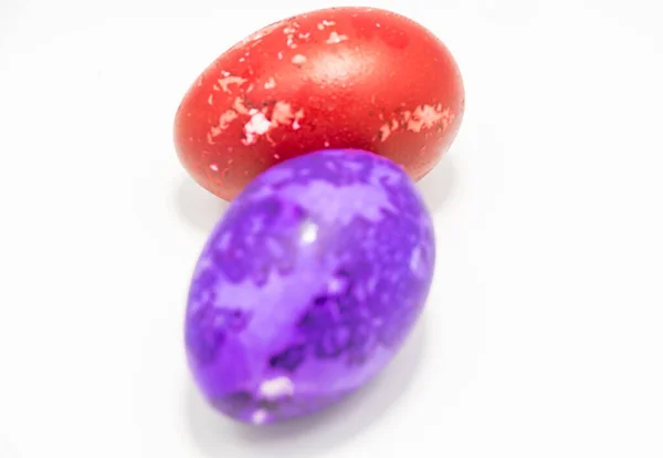 Beyaz Arkaplanda Renkli Paskalya Yumurtaları Telifsiz Stok Imajlar
