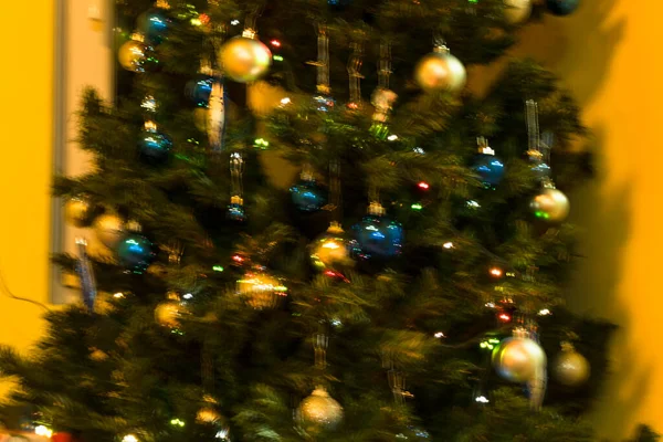 Luzes Natal Fundo Cores — Fotografia de Stock