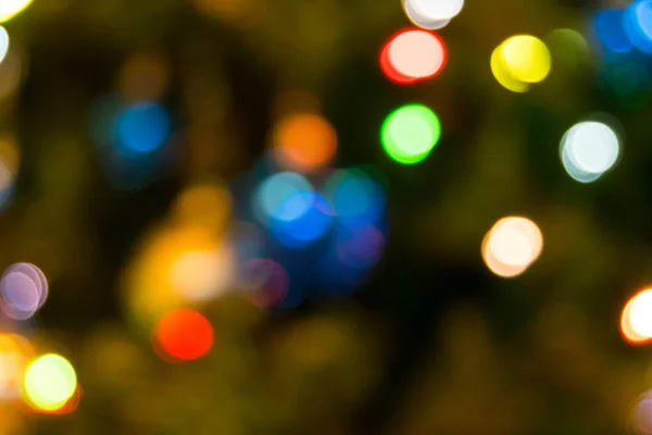 Kerstverlichting Achtergrond Kleuren — Stockfoto
