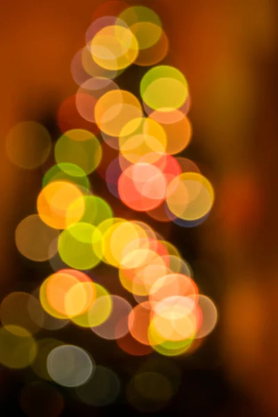 Weihnachtsbeleuchtung Hintergrund Mit Einem Künstlichen Baum — Stockfoto