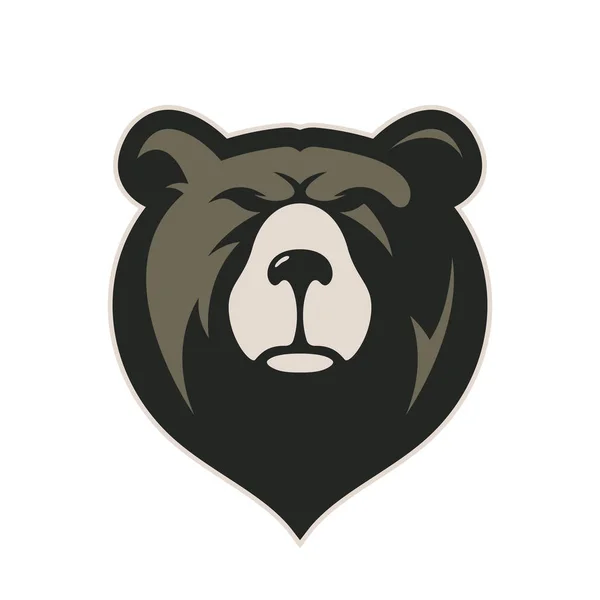 Bear hoofd mascotte — Stockvector