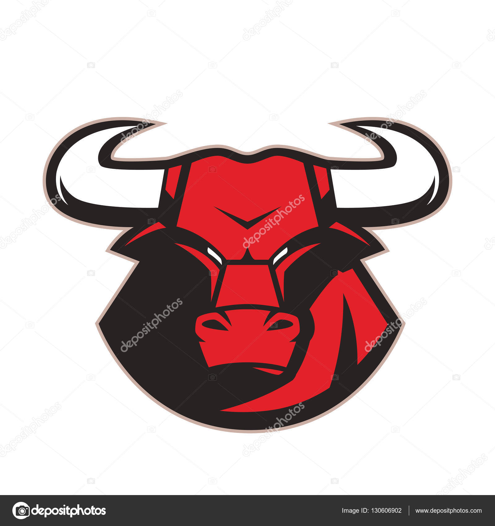 Талисман Angry Bull Векторное Изображение ©sundatoon 130606902