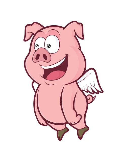 Посмішка літаючих свиней — стоковий вектор