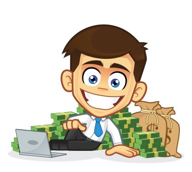 zengin işadamı yalan nakit çevresinde