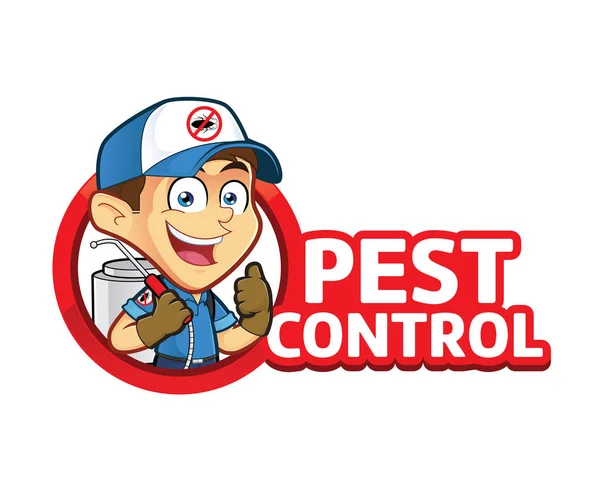 Exterminator or Pest Control — Stock Vector © sundatoon ...