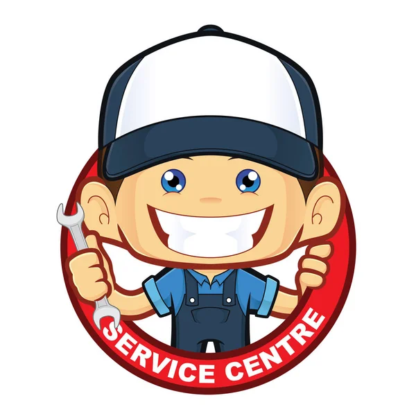 Mechanic service centre — Stock Vector