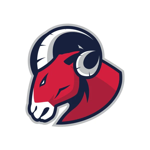 Ram head mascot — Stock Vector