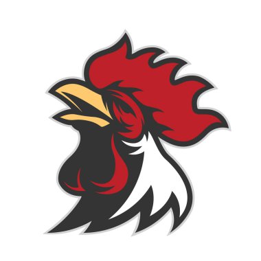 Chicken rooster head mascot vector Chicken rooster head mascot vector