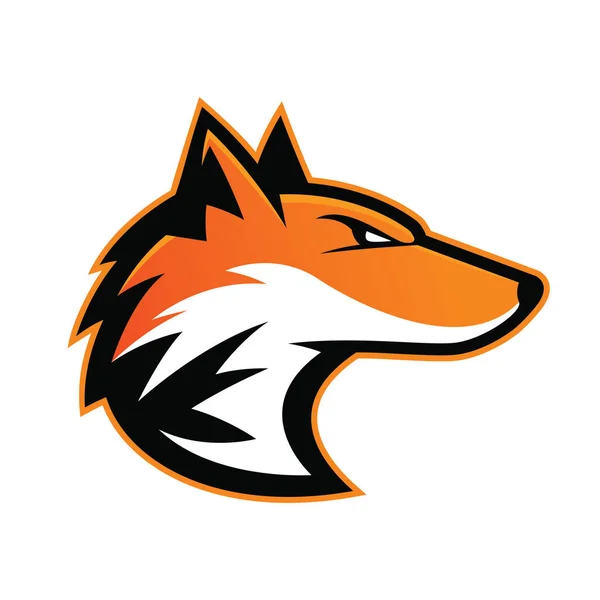 Fox hlava maskot — Stockový vektor