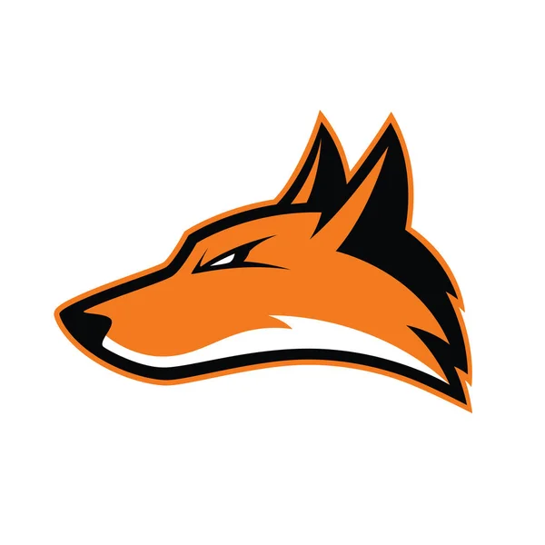 Fox hlava maskot — Stockový vektor