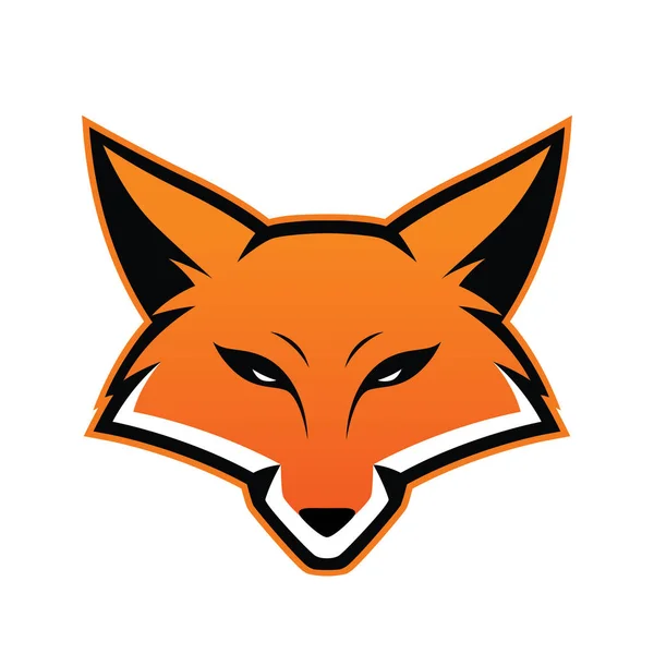 Fox hoofd mascotte — Stockvector
