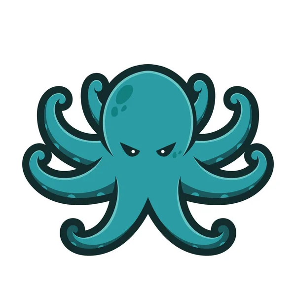 Logo mascota pulpo — Vector de stock