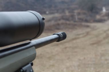 Keskin nişancı tüfeği. Optik görüş. Dash çekim.
