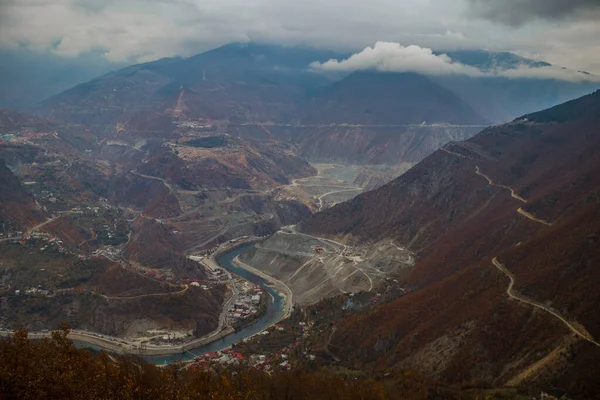 Artvin vista da cidade Na Turquia Mar Negro — Fotografia de Stock