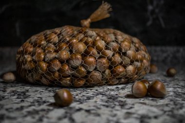 Fındık Ağlı Kahverengi Fındık Yığını