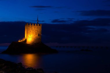 Kiz Kale Tarihi Yaşlı Kadın Kalesi Rize Karadeniz Karadeniz Akşamı