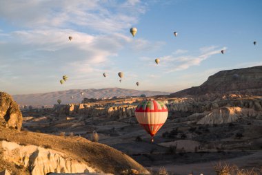 Balon Uçan Kaya Peyzaj Kapadokyası Türkiye