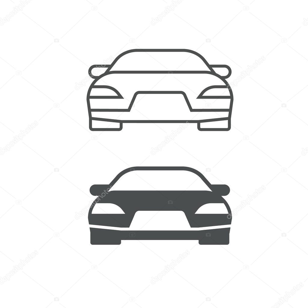Simple Car Icon Symbol