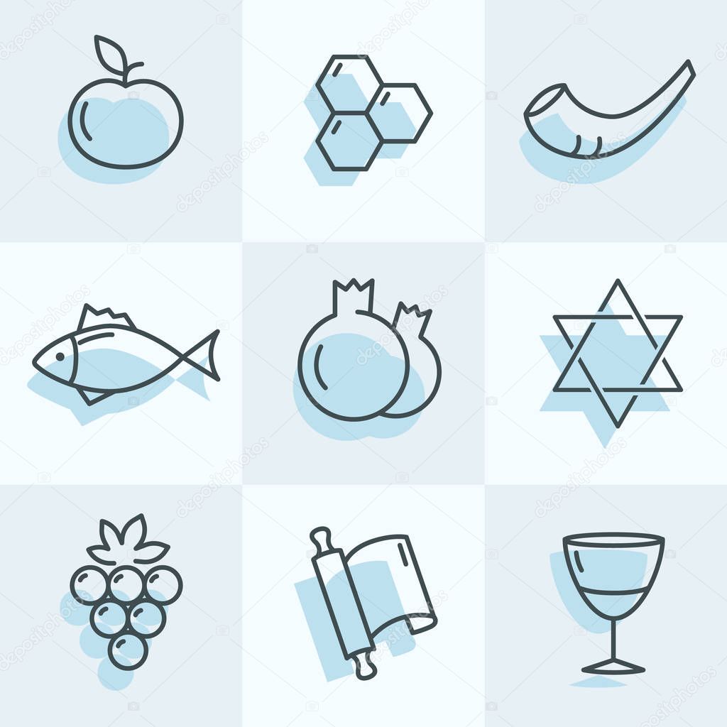 Rosh Hashana Icons