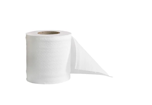 Role toaletního papíru nebo tkáně izolované na bílém Stock Fotografie