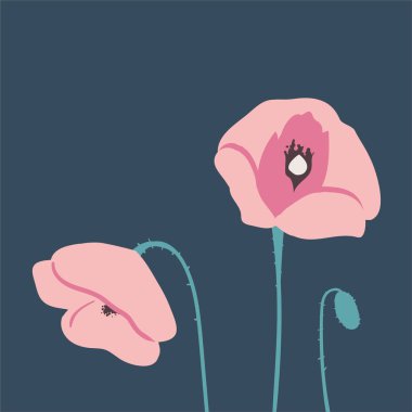 Bahar çiçeği kartpostalı