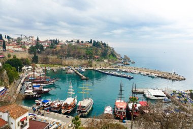 Antalya, Türkiye - 27 Ocak 2020: Eski Kaleci Kasabası