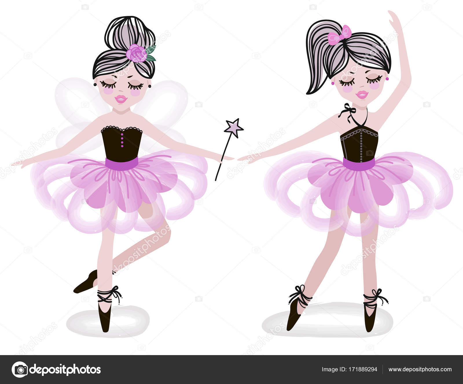 Cute Dancing Ballerina Girls Pink Tutus Vector Illustration Baby Child Stock Vector Image by ©Alushka #171889294 Cute Dancing Ballerina Girls Pink Tutus Vector Illustration Baby Child Stock Vector Image by ©Alushka #171889294