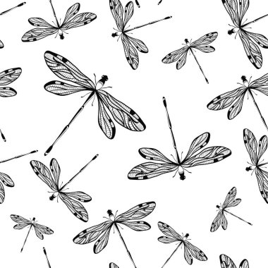 Yusufçuklarda kusursuz desen. vektör illüstrasyonu.