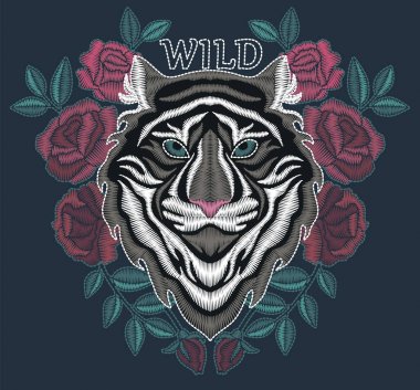 Kaplan nakış tasarım. Moda nakış. 